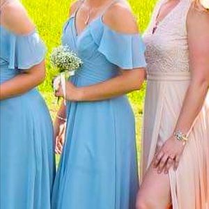 Dusty Blue Azazie Dress